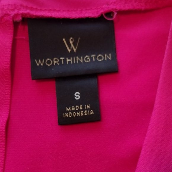 Worthington Ladies Bright Pink Sleeveless Top - Picture 6 of 6